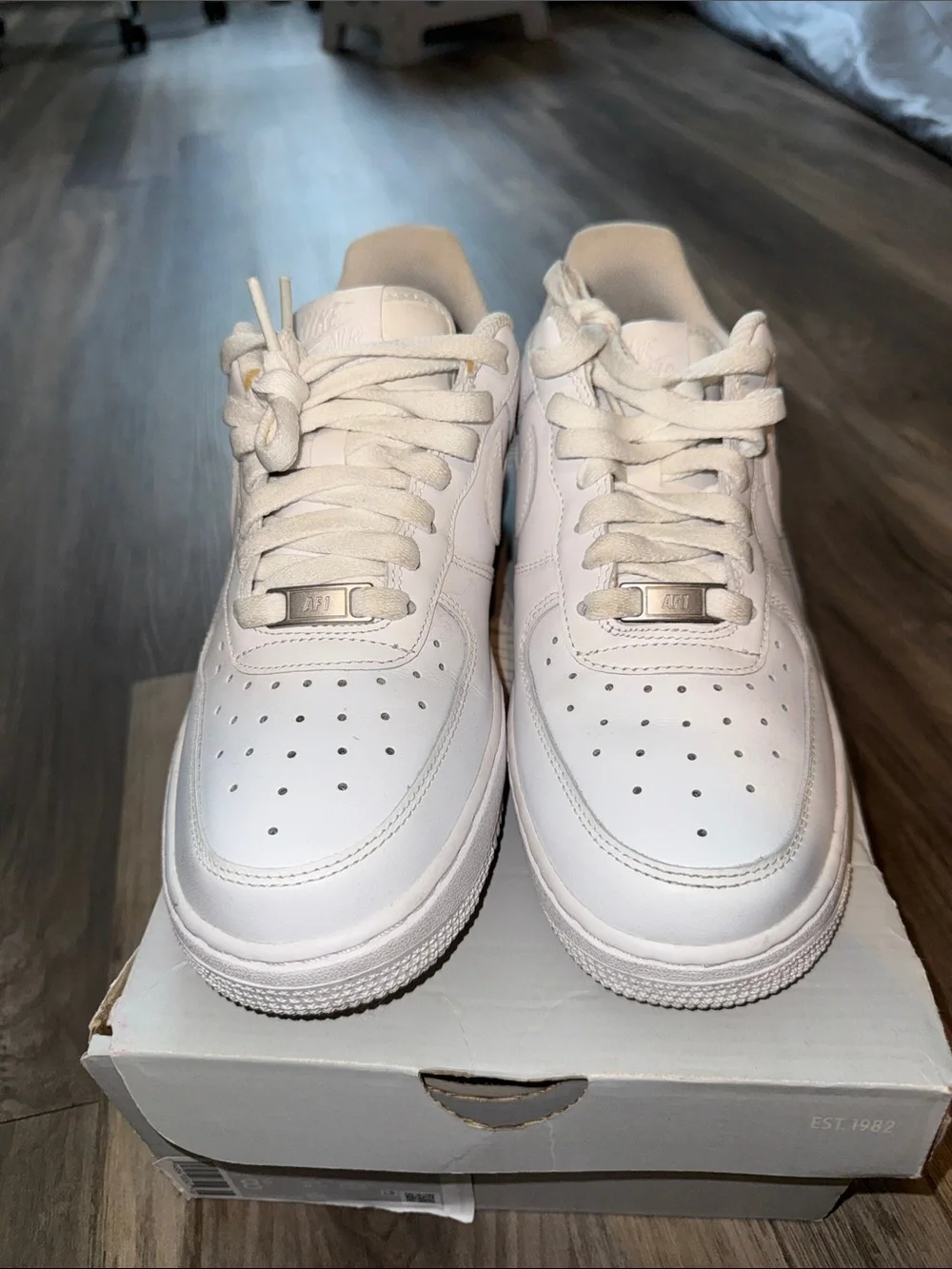Nike All-White Low Top Air Force 1 ‘07 Sneakers